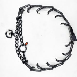 Black Quick Lock Prong Collar